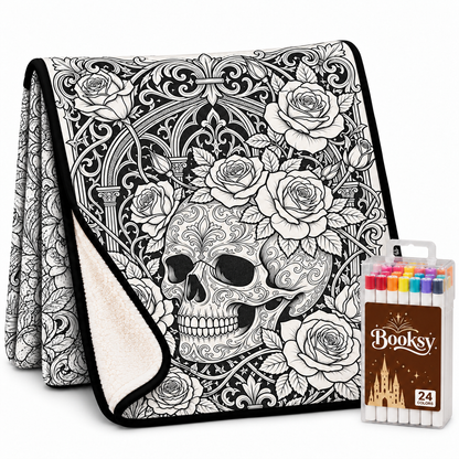 Goth Coloring Blanket