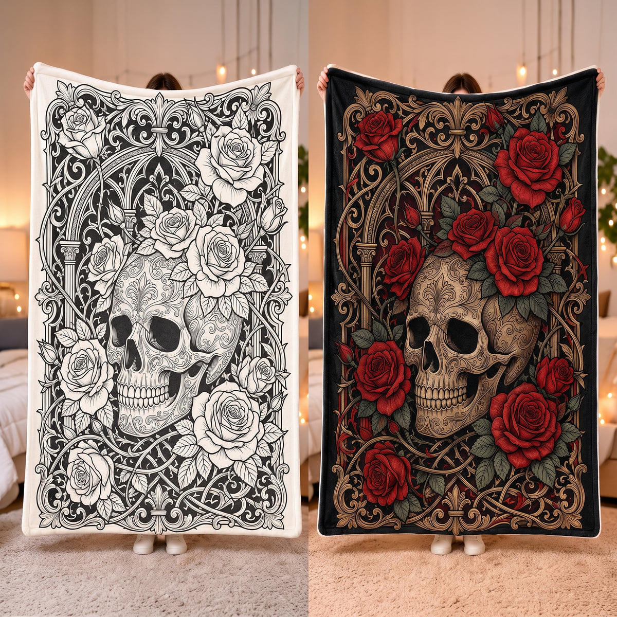 Goth Coloring Blanket
