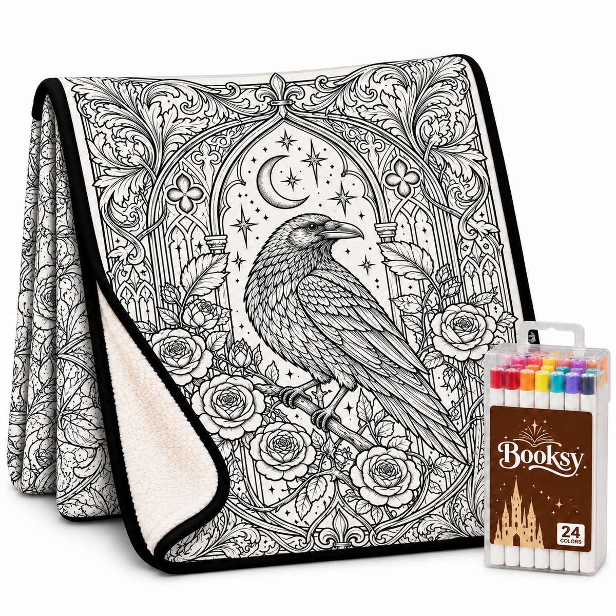 Goth Coloring Blanket